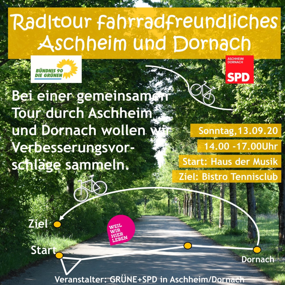 Radltour - 13. September 2020 - Aschheim und Dornach