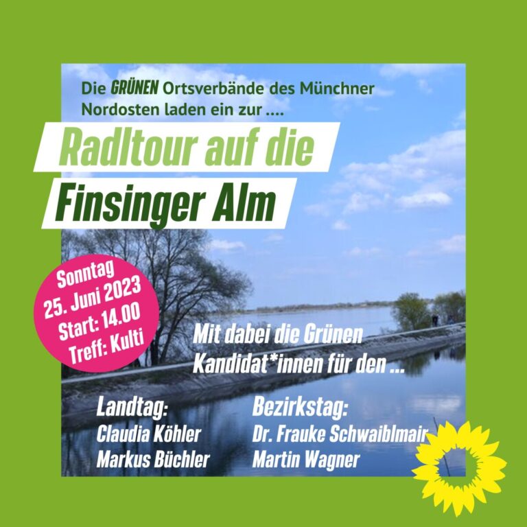 Radltour zur Finsinger Alm – Sonntag 25. Juni 2023