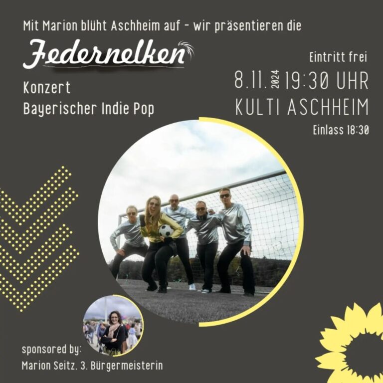 Einladung zum bayrisch Indie Pop-Konzert