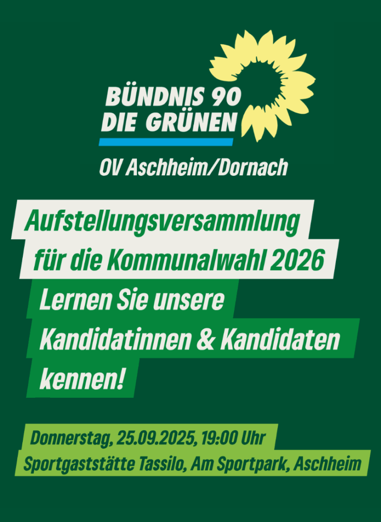Einladung zur Aufstellungsversammlung